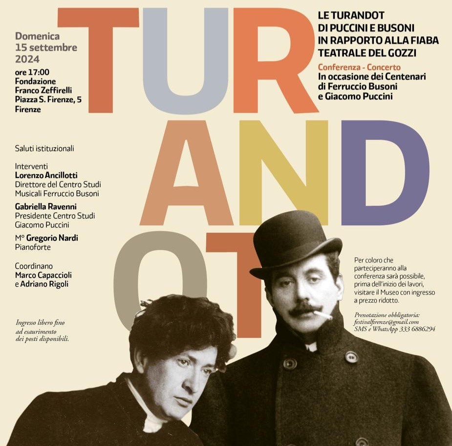 Puccini and Busoni's Turandot in relation to Gozzi's theatrical tale