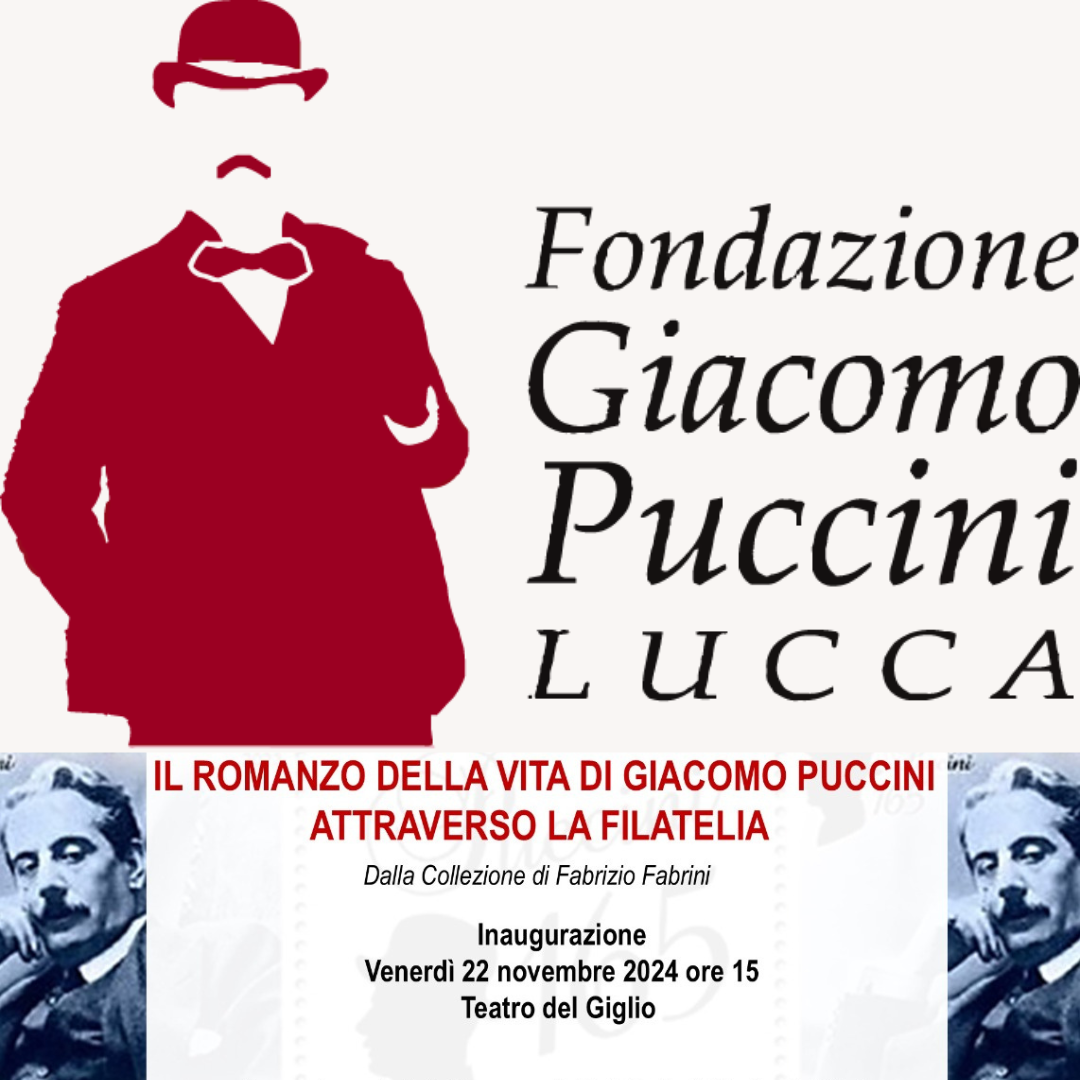 Il romanzo della vita di Giacomo Puccini attraverso la filatelia